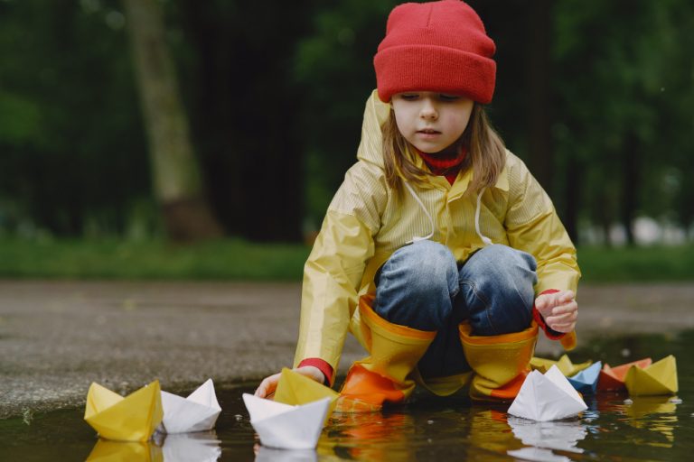 Botas para la lluvia – el placer de los niños